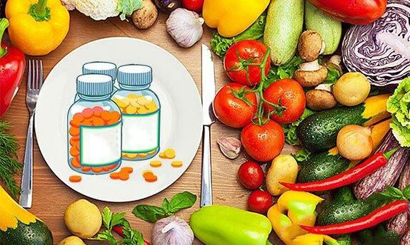 Vitamine nei prodotti per aumentare la potenza